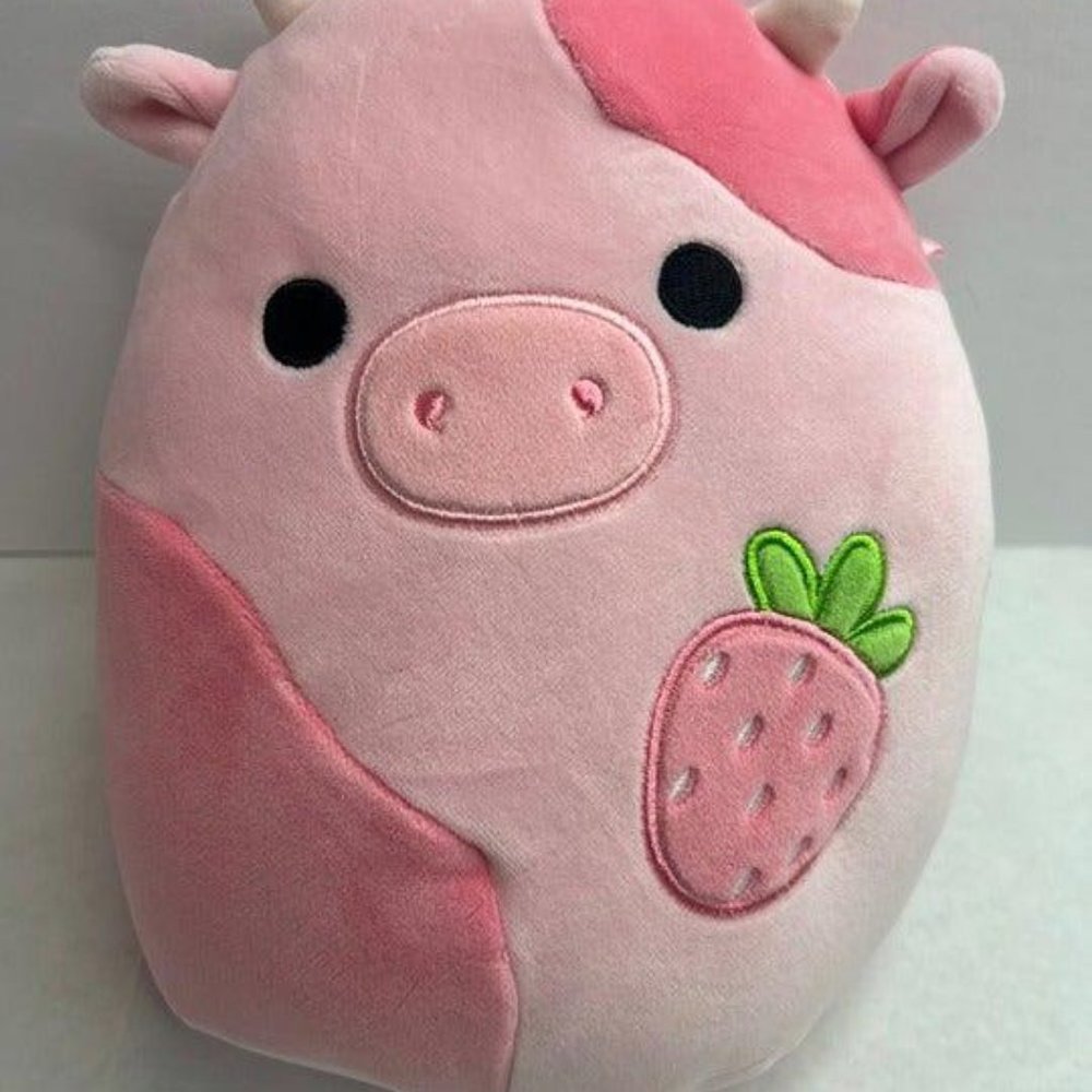 Squishmallows RESHMA Strawberry Cow Plush